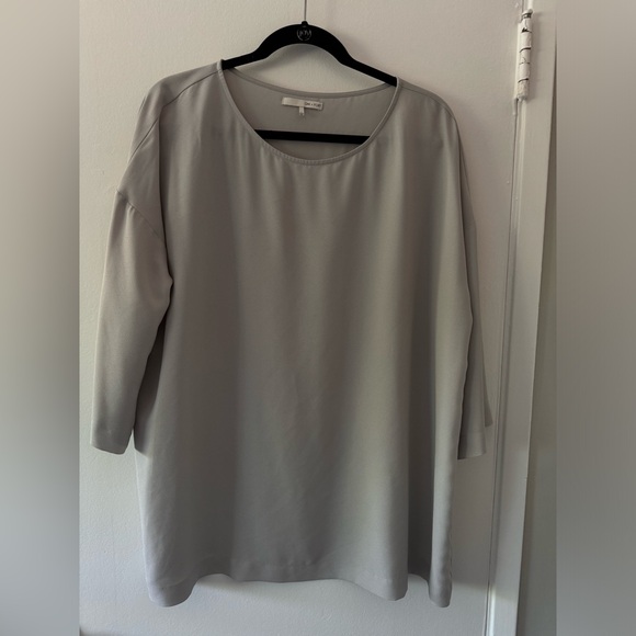 OAK + FORT Tops - Gray Tunic Blouse